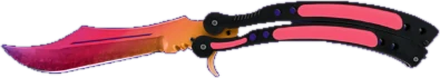 Butterfly Knife Fade CS2 skin reference image