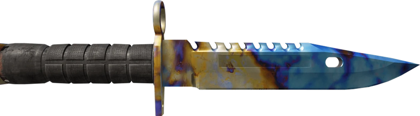 M9 Bayonet Case Hardened pattern 202 reference render, blade view