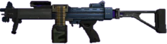 Negev Anodized Navy CS2 skin reference image